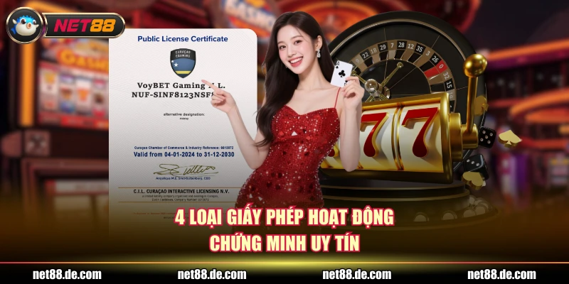 4 loại giấy phép hoạt động chứng minh uy tín