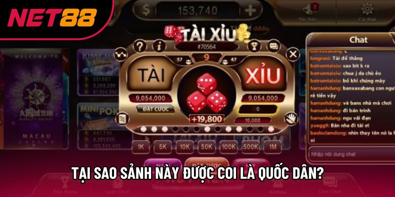 Tại sao sảnh này được coi là quốc dân?